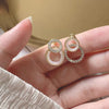 Gold SIlver Color Knot Hoop Earring For Women Shiny Plating Earring Stud Cute Daily Wear Jewelry Gift - Image 7