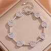Yupsk 5 Colors Shiny Zircon Five-pointed Star Charm Bracelet for Women CZ Turquoise Party Jewelry Gift - Image 8