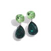 Stainless Steel K9 Crystal Drop Earrings Stainless Steel Dual Layer Jewelry - Image 10