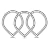 Hinged Heart Nose Hoop in 8 mm or 10 mm Sizes with Gold-Tone or Silver-Tone Choices - Image 7