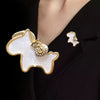 Vintage Enamel Flower Leaf Brooch, Mixed Style Pearl Rhinestone Brooch, Women's Wedding Party Elegant Jewelry Accessories - Image 30