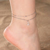 Stainless Steel Anklets for Women Sun Flower Leaves Moon Star Foot Bracelet Jewelry Summer Beach Accessories - Image 35