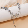 Women Thorn Desin Choker Necklace Fairy Glass Opal Necklace Collarbone Chain Necklace Elegant Silver-Color Party Choker - Image 6