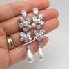 Aesthetic Bridal Imitation Pearl Dangle Earrings Engagement Wedding Ear Accessories for Women Newly Jewelry - Image 3