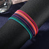 Stainless Steel Spring Bracelet Set Bohemian Style Color Bracelet 12 Laps Set Gift - Image 1