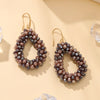 Small Earrings National Flag Colors Water Drop Earrings for Women Handmade Beads Crystal Earrings Gift Jewelry - Image 5