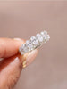 Silver Simplicity Classic Zircon Oval Ring For Women Engagement Wedding Jewelry - Image 4