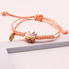 Simple Ceramic Lucky Cat Braided Bracelet for Women Cute Animal Kitten Hand-woven Adjustable Bangles Party Harajuku Jewelry Gift - Image 7