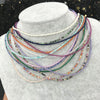 Shiny Crystal Necklaces Simple Small Beads Necklaces Facted Stone Choker Clavicle Chain Women Jewelry Male gifts - Image 1