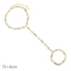 Long Tassel With Slippy Bar Bling Round Oval Triangle CZ Setting Women Unique Bracelet Wrap One's Finger Jewelry - Image 13