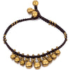 Bohemian Ankle Bracelets for Women Teen Girls, Handmade Anti Vintage Stone Beaded Chain Bells Anklet Foot Jewelry - Image 1