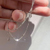 Silver Necklace Simple Charm Personality Woman Clavicle Chain Choker Birthday Gift for Friends Jewelry - Image 6