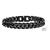 6mm/8mm/10mm Bold Cuban Chain Bracelets for Men, Black Stainless Steel Miami Curb Links Wristband, Chunky Male Boy Jewelry - Image 11