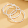 White Beads Simulated Pearl Anklets For Women 3pcs/Set Versatile Foot Chain Ankle Bracelet Boho Beach Jewelry Summer Accessories - Image 5