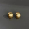 Frosted Brushed Spherical Water Droplet Hoop Earrings for Women Retro Gold Color Unique Creative Versatile Accessories - Image 10