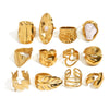 Sculptural Adjustable Ring in Multiple Gold-Tone Designs - Image 5
