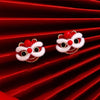 Chinese Style Year Red Little Lion Earrings for Women Design Sense Lucky Asymmetrical Long Tassel Earring Festive Jewelry - Image 6