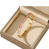Geometric Zircon Cuff Bracelet For Women Golden Plated Open Bangle Party Wedding Jewelry Gifts - Image 31
