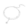 Silver Summer Double Star Shaped Chain Anklets Women Lady Ankle Bracelet Prom Foot Party Jewelry Gifts - Image 8