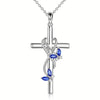High End Geometric Design Love Cube Zircon Necklace with Removable Round Zircon Jewelry Elegant Daily Accessories - Image 7