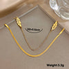 Stainless Steel Anklets for Women Men Doublelayer Leaves Gold Plated Thick Chain Bracelet Anklet Jewelry - Image 6