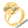 6Pcs Brief Geometry Long Ellipse Water Droplet Stainless Steel Ring Opening Adjustable Rings For Women Men Jewelry Party Gift - Image 31