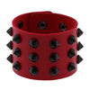 Green Black Punk Spike Bracelet 90s Wide Leather Bracelets for Women Men Goth Girl Cuff Bangle Studded Wristband Jewelry - Image 4