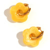 Resin Flower Accessories Hoop Earrings Y2K Women's Earrings Gold Plated Colorful 316L Stainless Steel - Image 18