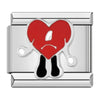 Women Red Glaze Flower Heart Kiss Me Charms Italian Links Fit 9mm Stainless Steel Bracelet Making Jewelry - Image 21