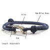 Simple Style Double Layered Marine String Bracelet For Men Women Sliding Adjustable 3mm Thin Rope Nautical Braclet Pulseria - Image 4