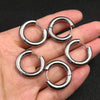 Stainless Steel Hoop Earrings with 3 mm to 5 mm Bands in Multiple Sizes - Image 21