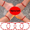 6pcs/set Handmade 7 Knots Red String Bracelet for Lover Protection Lucky Amulet and Friendship Braid Rope Wristband Jewelry Gift - Image 9