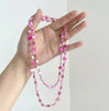 Bohemian Double-Layer Beaded Necklace with Irregular Stone Beads and Long Sweater Chain - Image 8