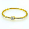 1PCS stainless steel gold small waist handmade rhinestone women's bracelet, simple and, suitab - Image 5