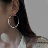 Exaggerated Big Circle Hoop Earrings for Women Statement Jewelry Smooth Circle Earrings Boucles D'oreilles - Image 3