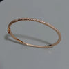 Thin Cubic Zirconia Bangle Bracelet in Rose Gold-Tone Silver-Tone and Gold-Tone - Image 4