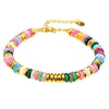 Colorful Stone Beads Chain Bohemia Stainless Steel Gold Color Metal Bracelets Jewelry Gift for Women - Image 21
