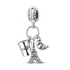 Charms Silver Travel Rome Paris Italy Plane Dangle Charms Fit Pan Bracelet Beads Making Pendants Jewelry - Image 20