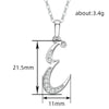 26 English Letter Zircon Pendant Necklace Temperament Personality Necklaces Jewelry Gift - Image 47