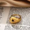 Vintage Stainless Steel Rings for Women Punk Chunky Irregular Smooth Adjustable Open Ring Jewelry Weddings Gifts - Image 51