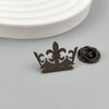 Metal brooch. Golden crown-style crown stainless steel brooch, universal chest emblem pin, and compact gift - Image 4