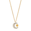 Star Moon Rhinestone Necklace For Women Simple Titanium Steel Zircon Choker Chain Jewelry Accessory Daily Party Gift - Image 7