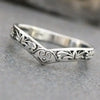 European and American Hollowed Out Retro Ring, Women's Antique Silver Vintage Feeling, Niche Love Personality Accessory - Image 2