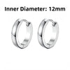 1 Pair Minimalist Punk Black Stainless Steel Male Piercing Hoop Earring for Women Teens Party Accessories for women - Image 15