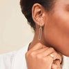 Gold Silver Color Double Loop Design Square Long Hoop Earrings Removable Punk Hip Hop Round Huggie Jewelry for Women - Image 3