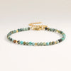 3mm Faceted African Turquoise Nature Stone Beaded Bracelet For Women With gold plated Stainless Steel Square Beads Jewelry - Image 12