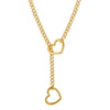 Vintage Hollow Heart Necklace for Women Girls Simple Y Shape Stainless Steel Long Pendant Toggle Necklace Jewelry Gift - Image 9
