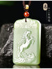 carved jade pendant 12 zodiac signs Mouse ox tiger rabbit dragon snake horse sheep monkey chicken dog pig - Image 17