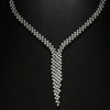 Stonefans Tassel Lozenge Necklace Choker for Women Chain Rhinestones Accessories Bridal Jewelry Wedding High Quality Bridesmaid
