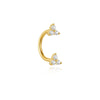 1PC 1PC Silver U-shaped Heart Star Flower Horse Eye CZ Cartilage Piercing Ear Bone Nose Ring Earring Jewelry - Image 12